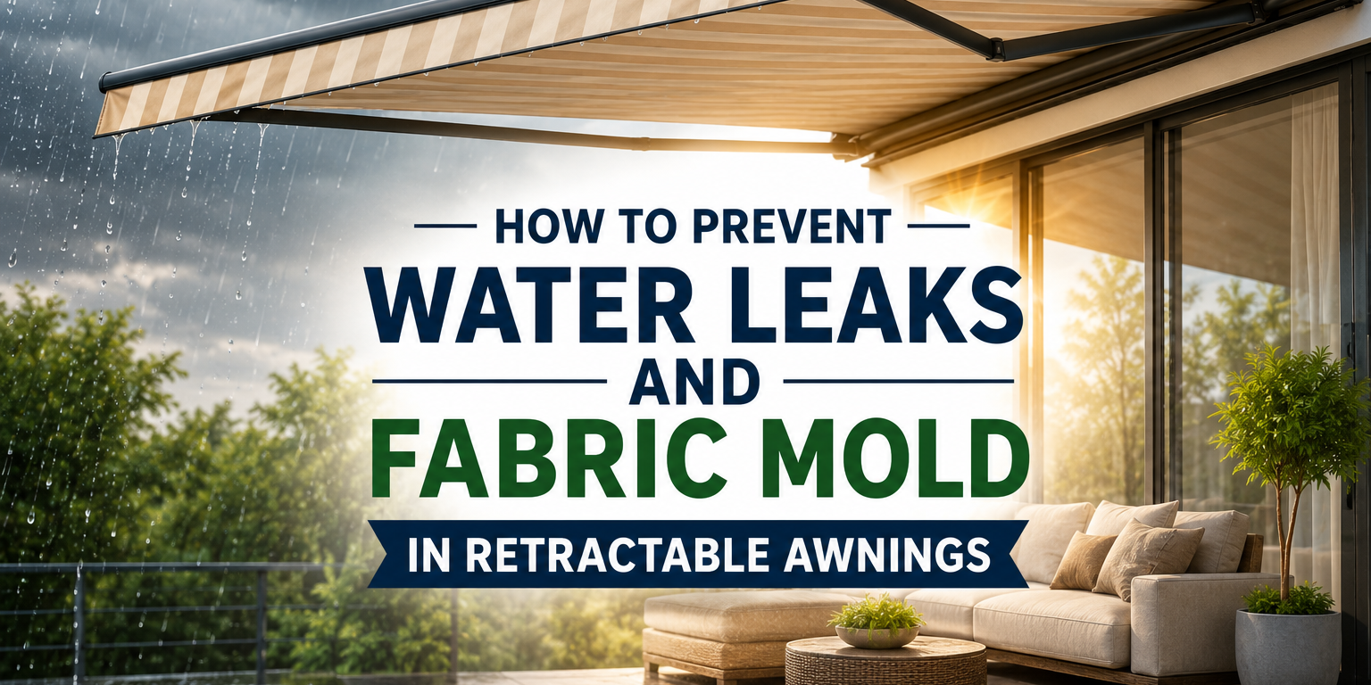 Water Leaks and Fabric Mold in Retractable Awnings Water Leaks and Fabric Mold in Retractable Awnings