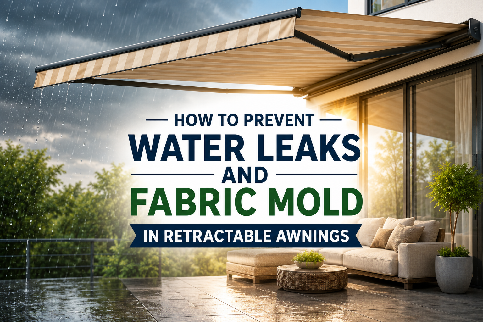 Water Leaks and Fabric Mold in Retractable Awnings