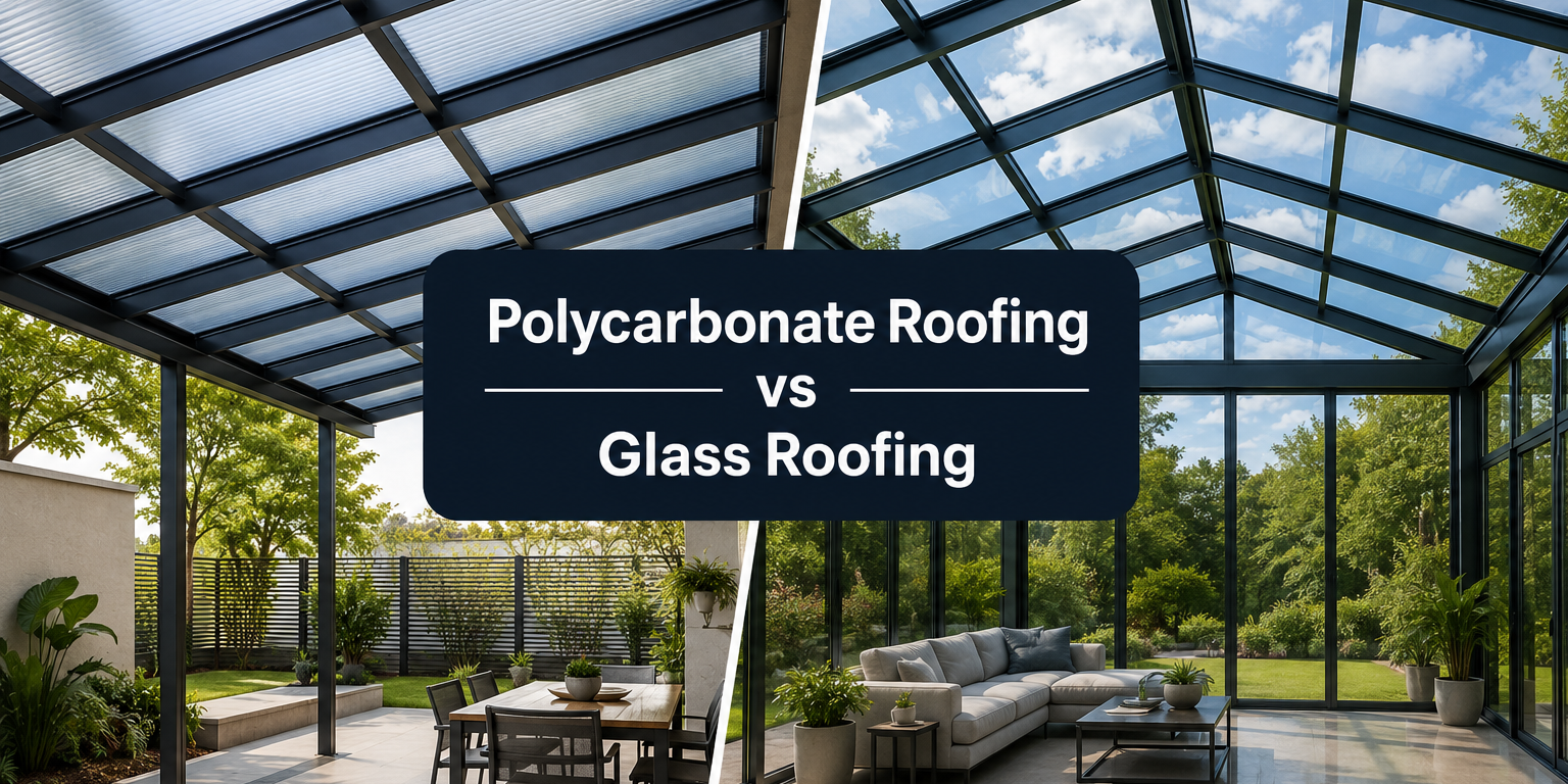 Polycarbonate Roofing vs Glass Roofing