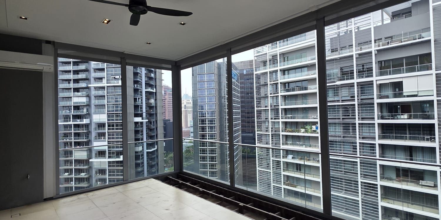 motorised zip blinds installed by sg sunshade guru pte ltd